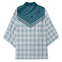 Aloha Hawaii Cowboys Paniolo Kimono Teal Palaka - Polynesian Pride