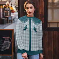 Aloha Hawaii Cowboys Paniolo Ugly Christmas Sweater Teal Palaka - Polynesian Pride