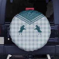 Aloha Hawaii Cowboys Paniolo Spare Tire Cover Teal Palaka - Polynesian Pride
