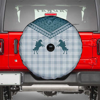 Aloha Hawaii Cowboys Paniolo Spare Tire Cover Teal Palaka - Polynesian Pride