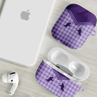 Aloha Hawaii Cowboys Paniolo AirPods Case Violet Palaka - Polynesian Pride