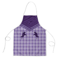 Aloha Hawaii Cowboys Paniolo Apron Violet Palaka - Polynesian Pride