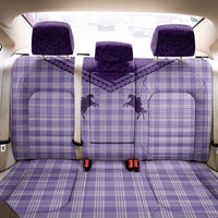 Aloha Hawaii Cowboys Paniolo Back Car Seat Cover Violet Palaka - Polynesian Pride