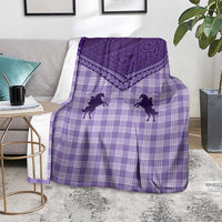 Aloha Hawaii Cowboys Paniolo Blanket Violet Palaka - Polynesian Pride