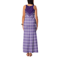 Aloha Hawaii Cowboys Paniolo Family Matching Tank Maxi Dress and Hawaiian Shirt Violet Palaka - Polynesian Pride