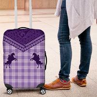 Aloha Hawaii Cowboys Paniolo Luggage Cover Violet Palaka - Polynesian Pride