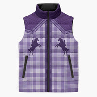 Aloha Hawaii Cowboys Paniolo Sleeveless Puffer Jacket Violet Palaka - Polynesian Pride