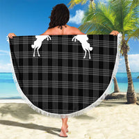 Aloha Hawaii Cowboys Paniolo Beach Blanket Black Palaka - Polynesian Pride