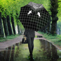 Aloha Hawaii Cowboys Paniolo Umbrella Black Palaka - Polynesian Pride