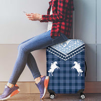 Aloha Hawaii Cowboys Paniolo Luggage Cover Navy Blue Palaka - Polynesian Pride