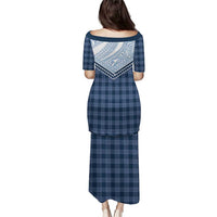 Aloha Hawaii Cowboys Paniolo Puletasi Navy Blue Palaka - Polynesian Pride