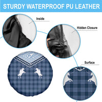 Aloha Hawaii Cowboys Paniolo Spare Tire Cover Navy Blue Palaka - Polynesian Pride