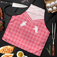 Aloha Hawaii Cowboys Paniolo Apron Rose Palaka - Polynesian Pride
