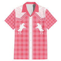 Aloha Hawaii Cowboys Paniolo Family Matching Mermaid Dress and Hawaiian Shirt Rose Palaka - Polynesian Pride