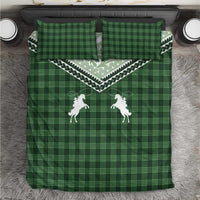 Aloha Hawaii Cowboys Paniolo Bedding Set Forest Green Palaka - Polynesian Pride