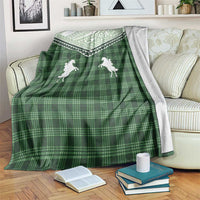 Aloha Hawaii Cowboys Paniolo Blanket Forest Green Palaka - Polynesian Pride