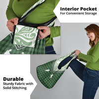 Aloha Hawaii Cowboys Paniolo Grocery Bag Forest Green Palaka - Polynesian Pride