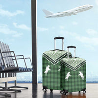Aloha Hawaii Cowboys Paniolo Luggage Cover Forest Green Palaka - Polynesian Pride