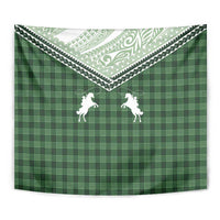 Aloha Hawaii Cowboys Paniolo Tapestry Forest Green Palaka - Polynesian Pride