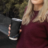 Kia Ora New Zealand Floral Tumbler Cup Black - Polynesian Pride