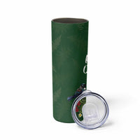 Kia Ora New Zealand Floral Skinny Tumbler Sage Green - Polynesian Pride