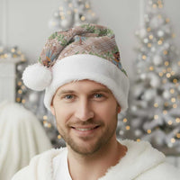 Beige Palaka Hula Girls Seamless Hawaii Aloha Christmas Santa Hat - Polynesian Pride