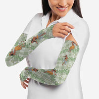 Mint Palaka Hula Girls Seamless Hawaii Aloha Arm Sleeves - Polynesian Pride