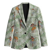 Mint Palaka Hula Girls Seamless Hawaii Aloha Blazer - Polynesian Pride