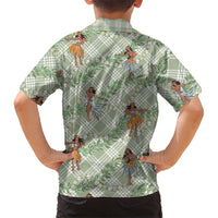 Mint Palaka Hula Girls Seamless Hawaii Aloha Hawaiian Shirt LT7 - Polynesian Pride