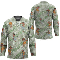 Mint Palaka Hula Girls Seamless Hawaii Aloha Hockey Jersey LT7 - Polynesian Pride
