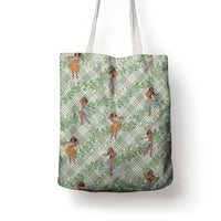 Mint Palaka Hula Girls Seamless Hawaii Aloha Tote Bag - Polynesian Pride