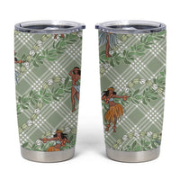 Mint Palaka Hula Girls Seamless Hawaii Aloha Tumbler Cup - Polynesian Pride