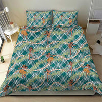 Teal Palaka Hula Girls Seamless Hawaii Aloha Bedding Set - Polynesian Pride