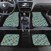 Teal Palaka Hula Girls Seamless Hawaii Aloha Car Mats - Polynesian Pride