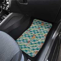 Teal Palaka Hula Girls Seamless Hawaii Aloha Car Mats - Polynesian Pride