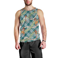 Teal Palaka Hula Girls Seamless Hawaii Aloha Men Tank Top LT7 - Polynesian Pride