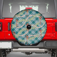 Teal Palaka Hula Girls Seamless Hawaii Aloha Spare Tire Cover LT7 - Polynesian Pride