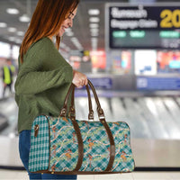 Teal Palaka Hula Girls Seamless Hawaii Aloha Travel Bag - Polynesian Pride