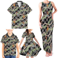 Sable Palaka Hula Girls Seamless Hawaii Aloha Family Matching Tank Maxi Dress and Hawaiian Shirt - Polynesian Pride