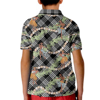 Sable Palaka Hula Girls Seamless Hawaii Aloha Kid Polo Shirt - Polynesian Pride