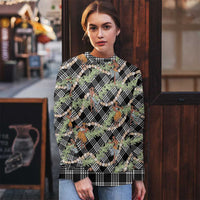 Sable Palaka Hula Girls Seamless Hawaii Aloha Ugly Christmas Sweater - Polynesian Pride