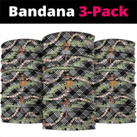 Sable Palaka Hula Girls Seamless Hawaii Aloha Neck Gaiter LT7 package One Size: 25*50cm Black - Polynesian Pride