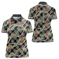 Sable Palaka Hula Girls Seamless Hawaii Aloha Women Polo Shirt LT7 - Polynesian Pride
