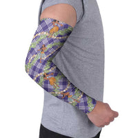 Lavender Palaka Hula Girls Seamless Hawaii Aloha Arm Sleeves LT7 - Polynesian Pride
