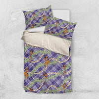 Lavender Palaka Hula Girls Seamless Hawaii Aloha Bedding Set - Polynesian Pride