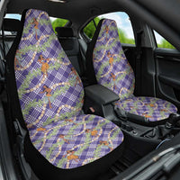 Lavender Palaka Hula Girls Seamless Hawaii Aloha Car Seat Cover - Polynesian Pride
