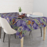 Lavender Palaka Hula Girls Seamless Hawaii Aloha Tablecloth - Polynesian Pride