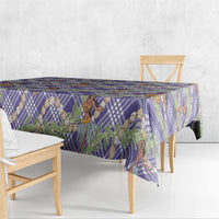 Lavender Palaka Hula Girls Seamless Hawaii Aloha Tablecloth - Polynesian Pride