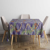 Lavender Palaka Hula Girls Seamless Hawaii Aloha Tablecloth - Polynesian Pride