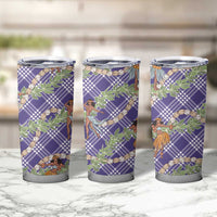 Lavender Palaka Hula Girls Seamless Hawaii Aloha Tumbler Cup LT7 - Polynesian Pride